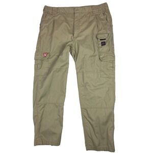 Ticomela Field Pants Mens 44x32 Beige Flame Resistant FR CAT 2 NFPA 2112 Cargo
